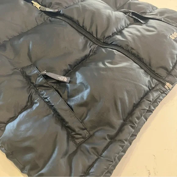 The North Face Vest Black 600 Goose Down Insulated Puffer Outdoors Boys XL - Picture 4 of 16